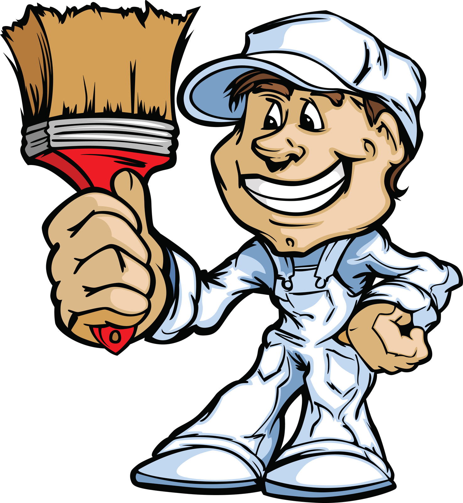 man painting house clipart - photo #11